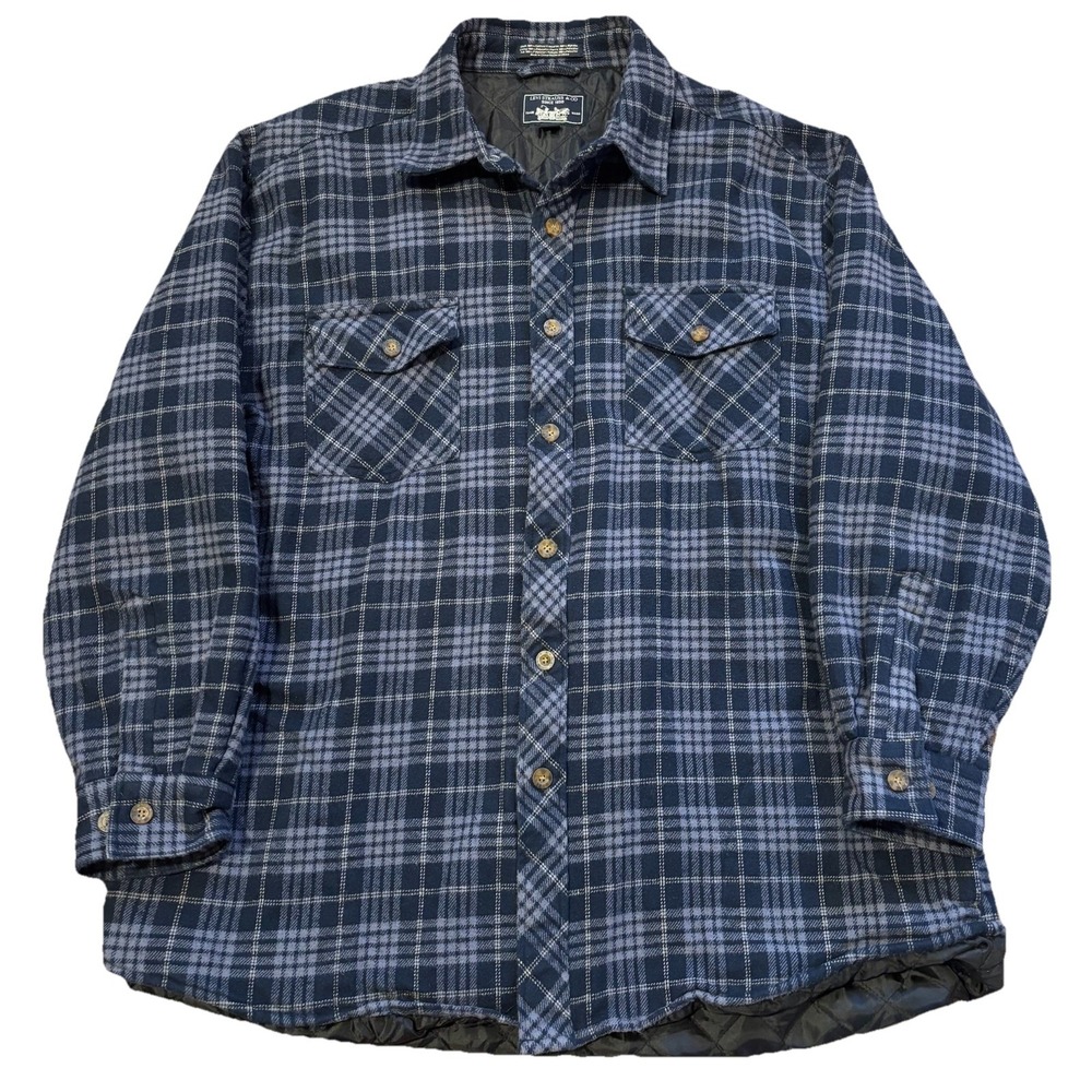 Vintage Levi's Plaid Flannel Shirt Jacket Men's XXL Lined Insulated Workwear